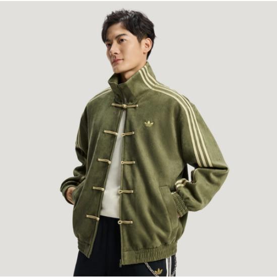Adidas Originals CTT Китайская спортивная куртка Повседневная куртка KT3847 Унисекс Зеленый