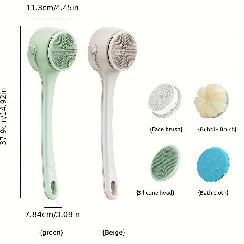 Электрические щетки для тела для душа, скребок для спины, электрическая щетка для пилинга тела, щетки для спины с длинной ручкой, для ванны и тела