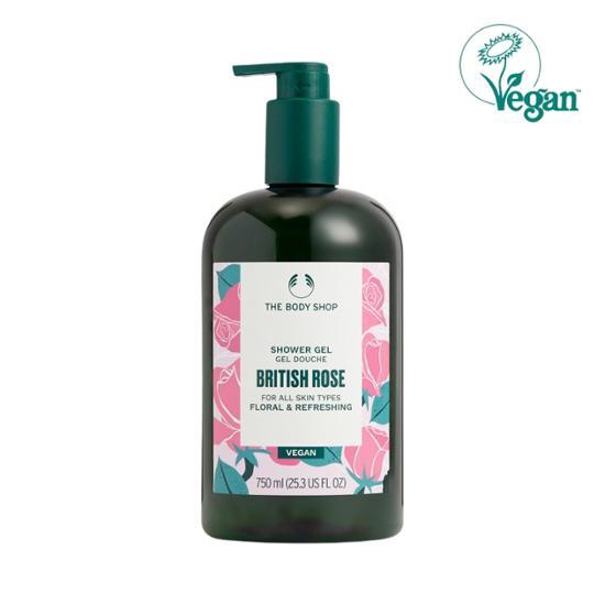 The Body Shop British Rose Shower Gel 750ml (Vegan)