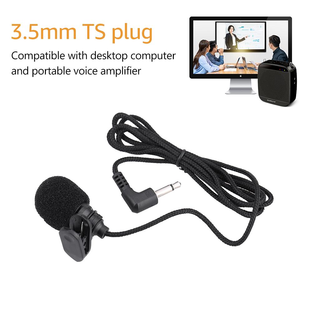 Мини Портативный Петличный Конденсаторный Микрофон Микрофон Hands free 3,5 мм TS Штекер для Компьютера ПК Портативный Усилитель Голоса