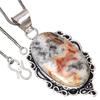 Pendant Crazy Lace Agate Gemstone Valentine'Day Ethnic Silver Jewelry 2"