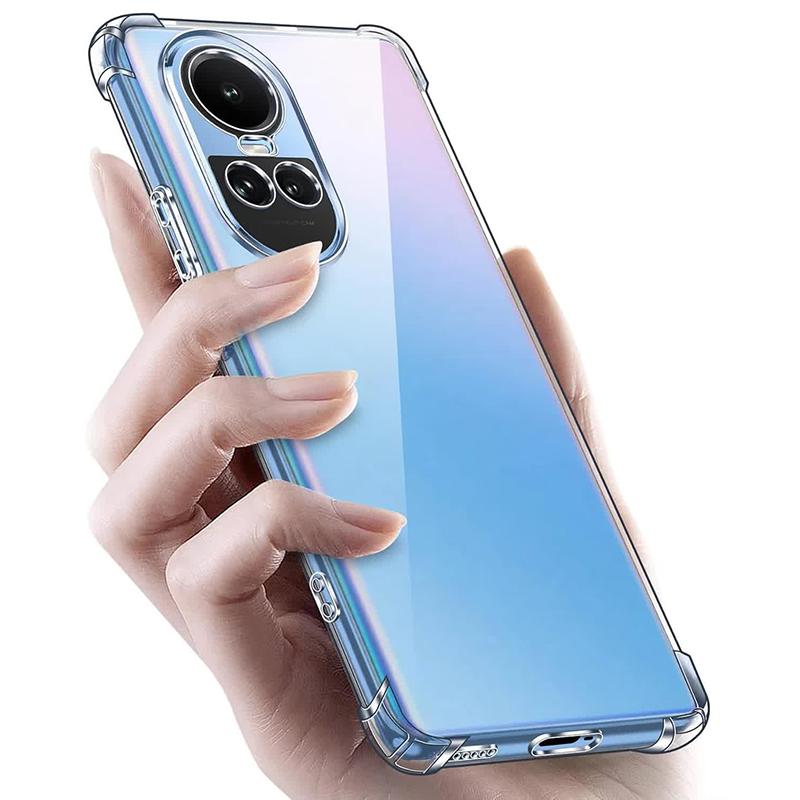 Прозрачный чехол для телефона iPhone Samsung Huawei Honor Xiaomi Redmi OPPO Realme Vivo Мягкая силиконовая задняя крышка с защитой от падения