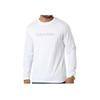 Футболка с длинным рукавом и буквенным узором, мужская, белая GMS2K200-YAF