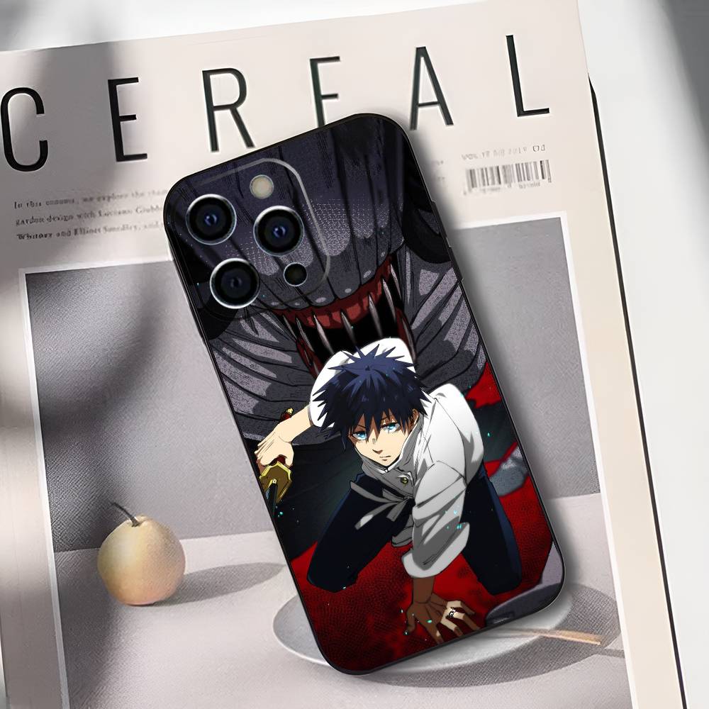 Чехол для телефона O-Okkotsu Yuta J-Jujutsu K-Kaisen Для iPhone 17,16,15,14,13,12,11 Plus,Pro Max,XS,Мягкий Черный Чехол