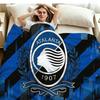Atalanta Bergamo Logo Print Flannel Blanket High Quality Warm Comfortable Cover for All Seasons Perfect for Gifts Home Decor