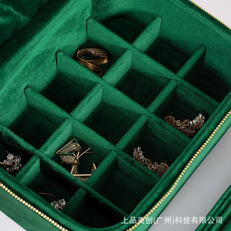 Large Capacity Multi-layer Jewelry Box Premium Velvet Organizer Women SS00039