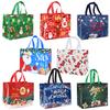 4/8pcs Christmas Gift Bag with Handles Xmas Non-Woven Tote Bag Santa Snowman Candy Treat Bags Navidad New Year Party Decorations