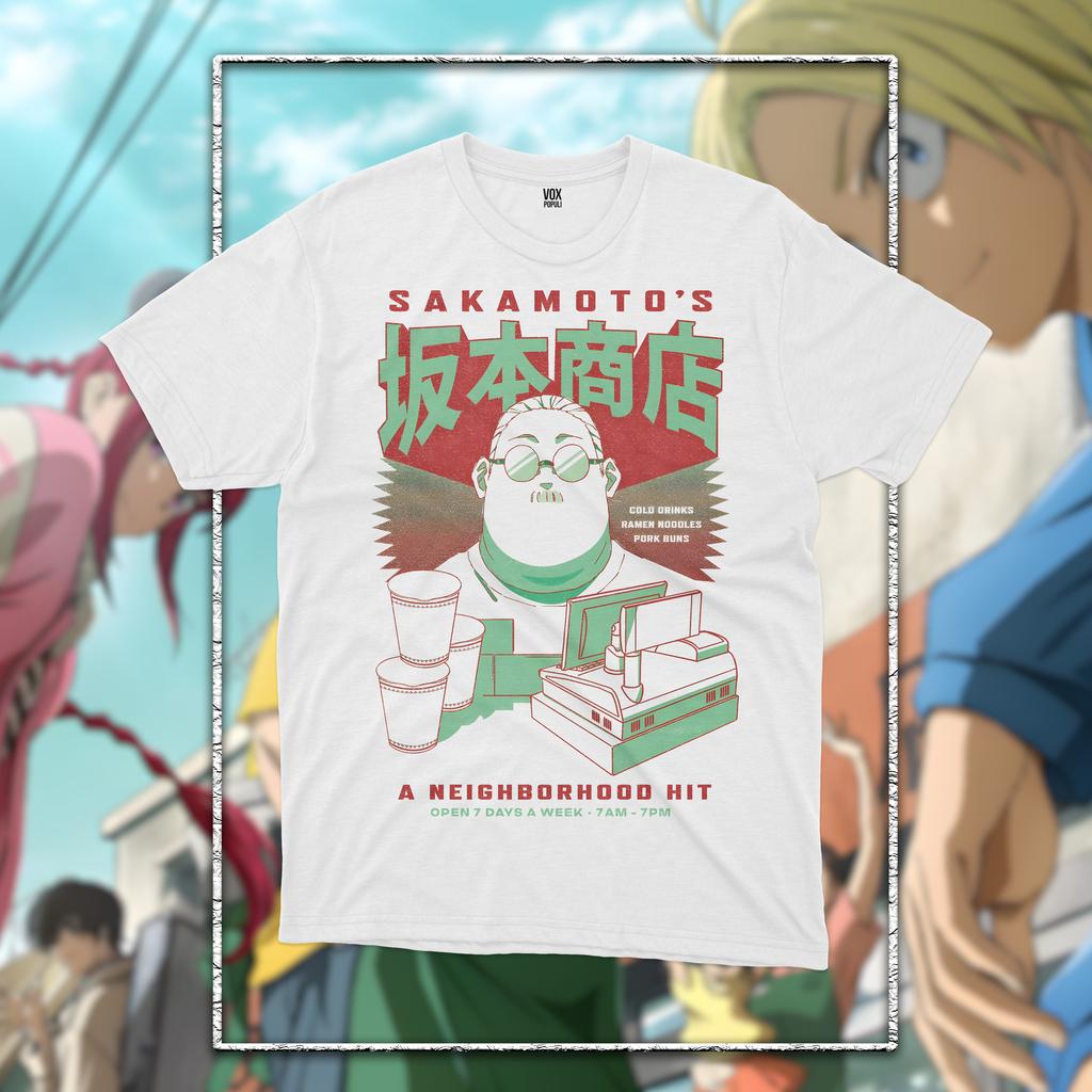 Графическая футболка Sakamoto Days Мужская Женская Оверсайз Y2k Аниме Манга Футболка Высокое Качество Повседневная Плотный Хлопок Свободная Одежда Футболки