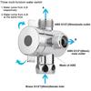 Diverter Valve G1/2 Splitter 2 or 3 Way Water Separator Shower Tee Adapter Adjustable Faucet Switcher Bathroom Toilet Accessory