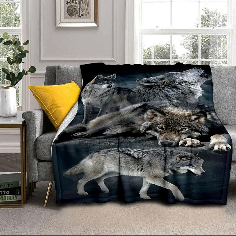 Wolf Pack Majesty Blanket Flannel Blanket Throw Blanket Sofa Cover Blanket Soft Premium Blanket Picnic Blanket Tv Blanket Gifts