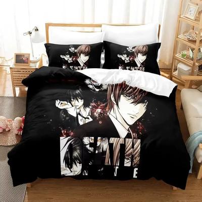 Новая коллекция постельного белья Death Note Односпальная Двуспальная Полноразмерная Queen King Размерная Коллекция Постельного Белья Для Спальни Взрослого Ребенка Пододеяльники Коллекции 3D Аниме С Постельным Бельем