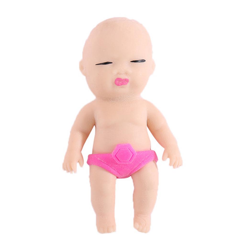 Squeeze Fidgets Baby Doll Toy TPR Stretching Toy Soft Anti-Stress Reliable Party Favor Pressure Release Toy Office Prank Toy