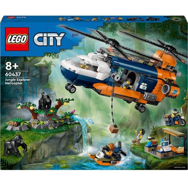 LEGO City 60437 Вертолет исследователя джунглей в базовом лагере