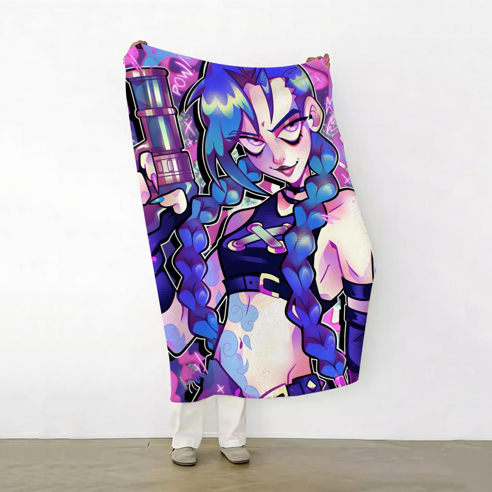 Character g girl with twin tails s  Soft Warm Flannel Fleece  Blanket for Sofa Bed Travel Home