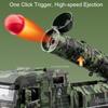 1:Модель автомобиля-ракетной установки 32-го масштаба, игрушечная машина, транспортное средство с ракетной установкой, металлическая литая модель, звук, свет, инерционный механизм, военные модели, подарки для мальчиков