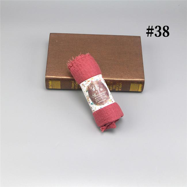 Wholesale Price 70*180cm Women Muslim Crinkle Hijab Scarf Femme Musulman Soft Cotton Headscarf Islamic Hijab Shawls and Wraps