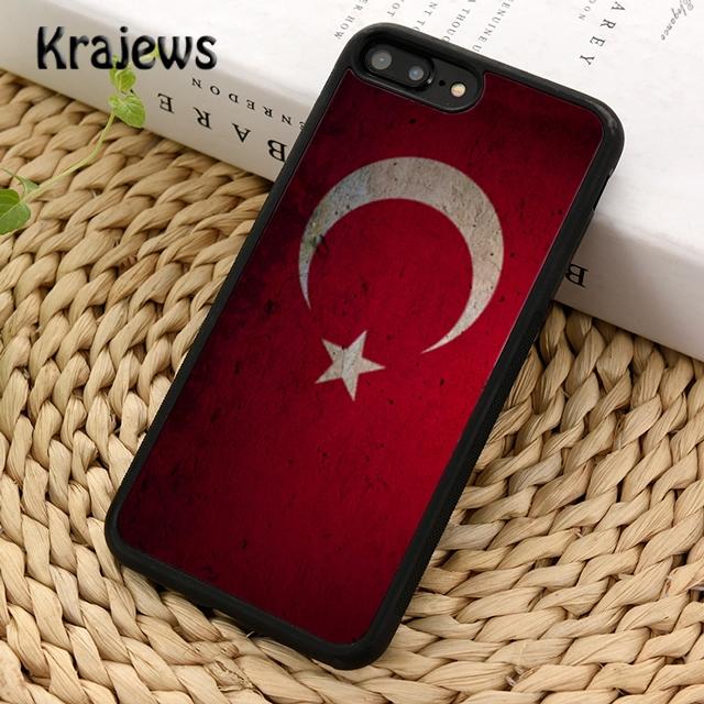 Krajews Чехол для телефона с флагом Турции Стамбул Для iPhone 17 Air 16 15 14 plus 11 12 13 pro max Plus coque Fundas