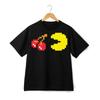 Pac-Man Cherry Pixel Art Print T-Shirt, Retro 80s Arcade Casual Tee