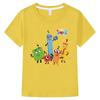 Футболка с принтом NumberBlocks, топы с героями мультфильмов, хлопковые короткие футболки с рисунком аниме, цельная футболка y2k для детей, мальчиков 10 лет, детская одежда для девочек