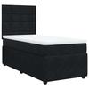 Maison Exclusive - Sommier à lattes de lit avec matelas Noir 90x190 cm Velours