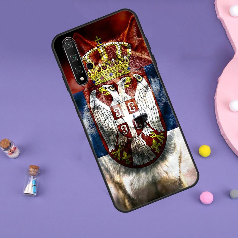 Флаг Сербии Сербский Чехол Для Huawei P30 P20 P40 Lite Nova 5T 11i 8i 3i 9 10 SE 11 Pro Y90 Y70 Y61 Y60 Y91 Крышка