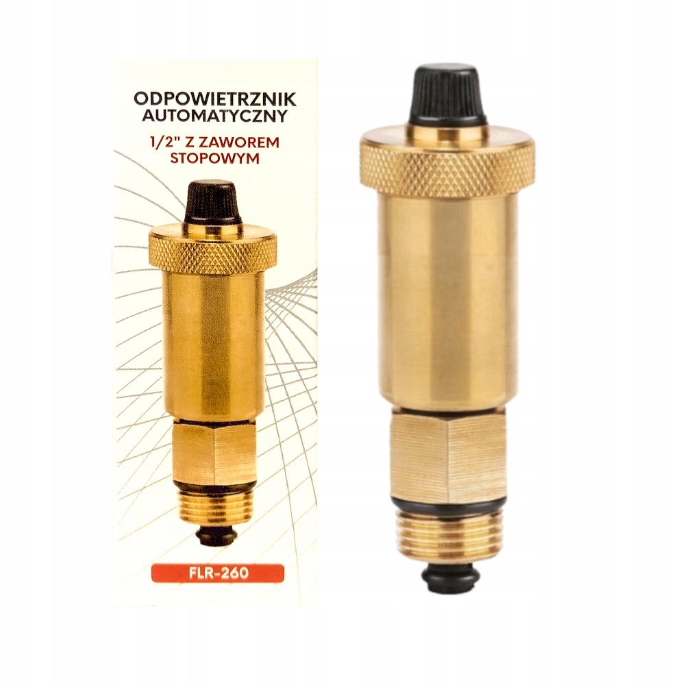 Zawór Odpowietrzający Odpowietrznik Co Grzejnik Automatyczny 1/2” Mosiądz