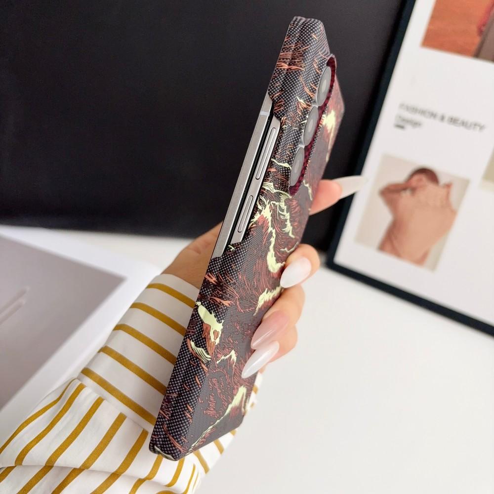 Чехол для Samsung Galaxy Z Fold 7 Модный Жесткий ПК Волна Петля Магнитный MagSafe Защитная Задняя Крышка Чехол Для Z Fold7 6 5 4 Корпус