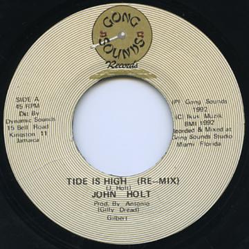 7-дюймовая пластинка JOHN HOLT - Tide Is High Звуки гонга 1992 Ямайка Регги, Ска и Даб