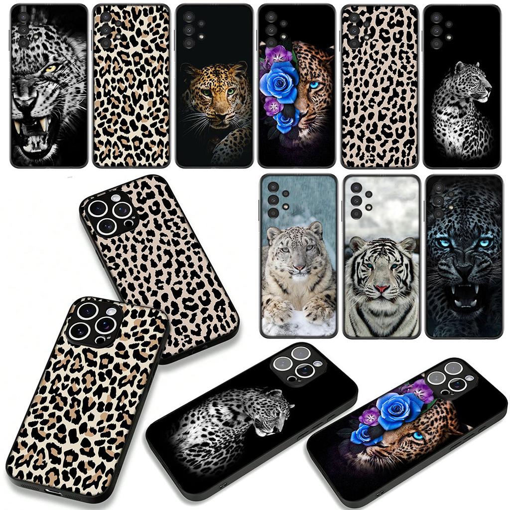 Чехол для Samsung Galaxy A07 A13 A12 A14 A23 A42 A50 A51 A52 A53 A70 A71 A72 A21S A04 Note 20 9 8 10 Чехол Животное Снежный Барс