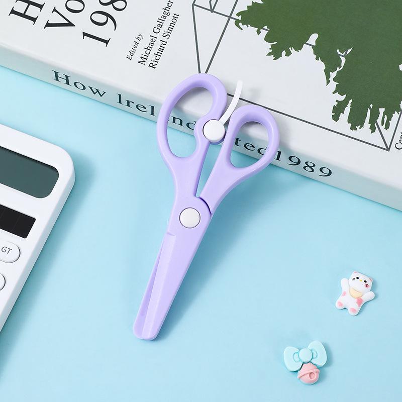 Безопасные для детей самодельные ножницы для отскока: Круглая головка, удобная для рук, экономящая труд для учащихся и воспитателей детских садов