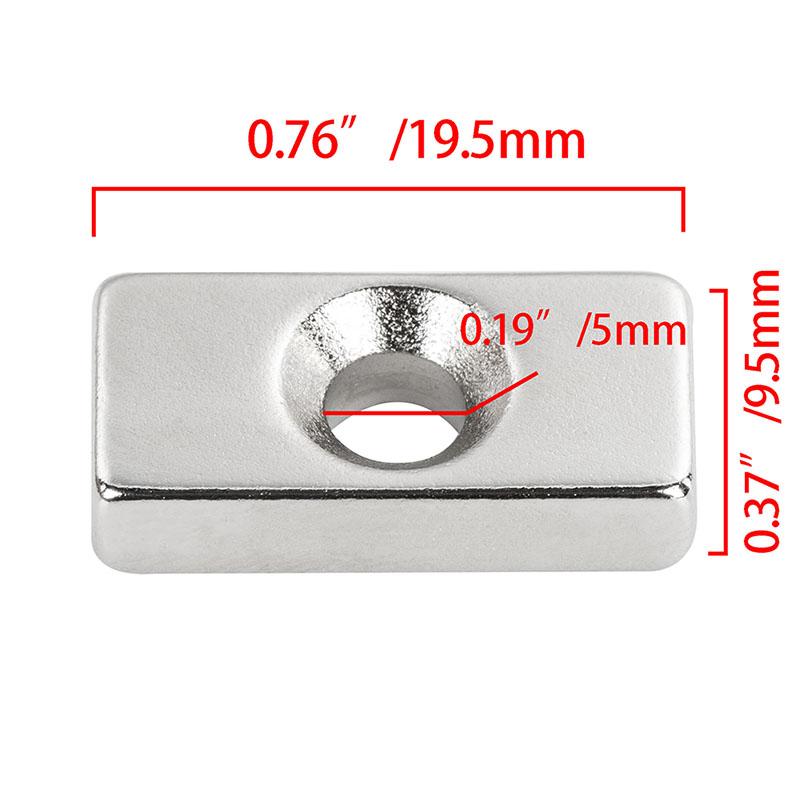 10/50Pcs Strong Magnets Round Discs Ring Hole N50 Rare Earth Neodymium Magnet