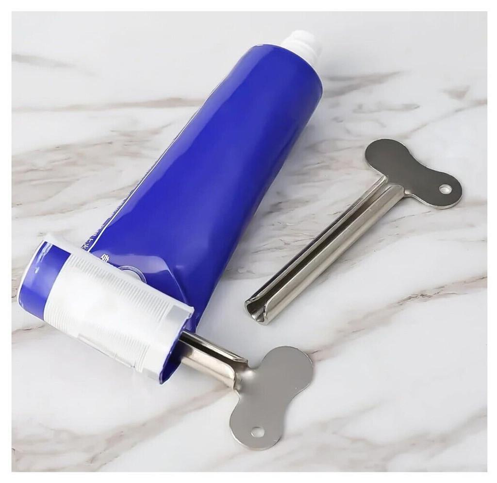 Ключ-выдавливатель для зубной пасты из нержавеющей стали, металлический пресс, инструмент для красоты