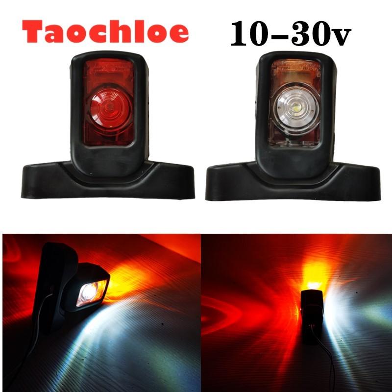 1 пара светодиодных боковых фонарей 10-30 В, габаритный фонарь, лампа E8 E-MARK, прицеп, грузовик, тягач, автобус, индикаторные лампы