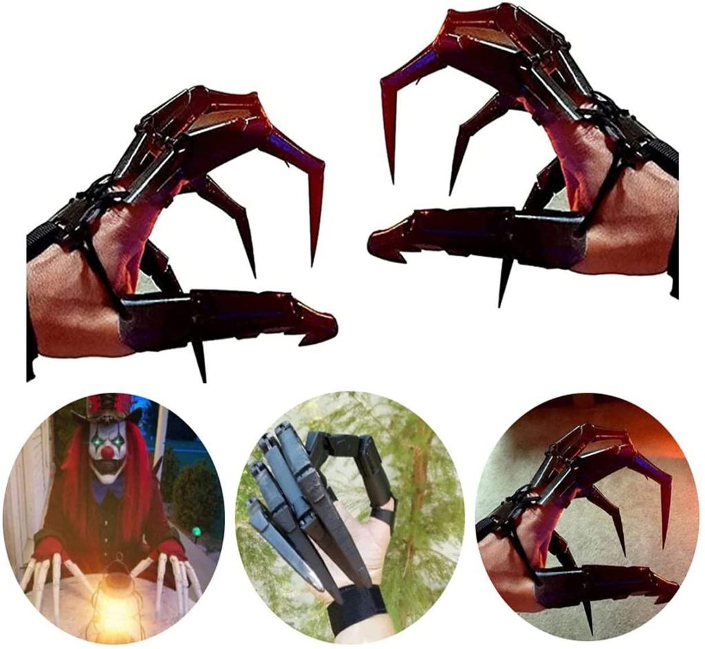 Хэллоуин Шарнирные пальцы 3D Шарнирные расширения пальцев Косплей Гибкое управление
