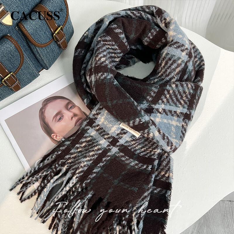CACUSS Women's Autumn Winter Warm Scarf Neck Warmer Cold Protection Shawl Gift for Girls New Year Birthday