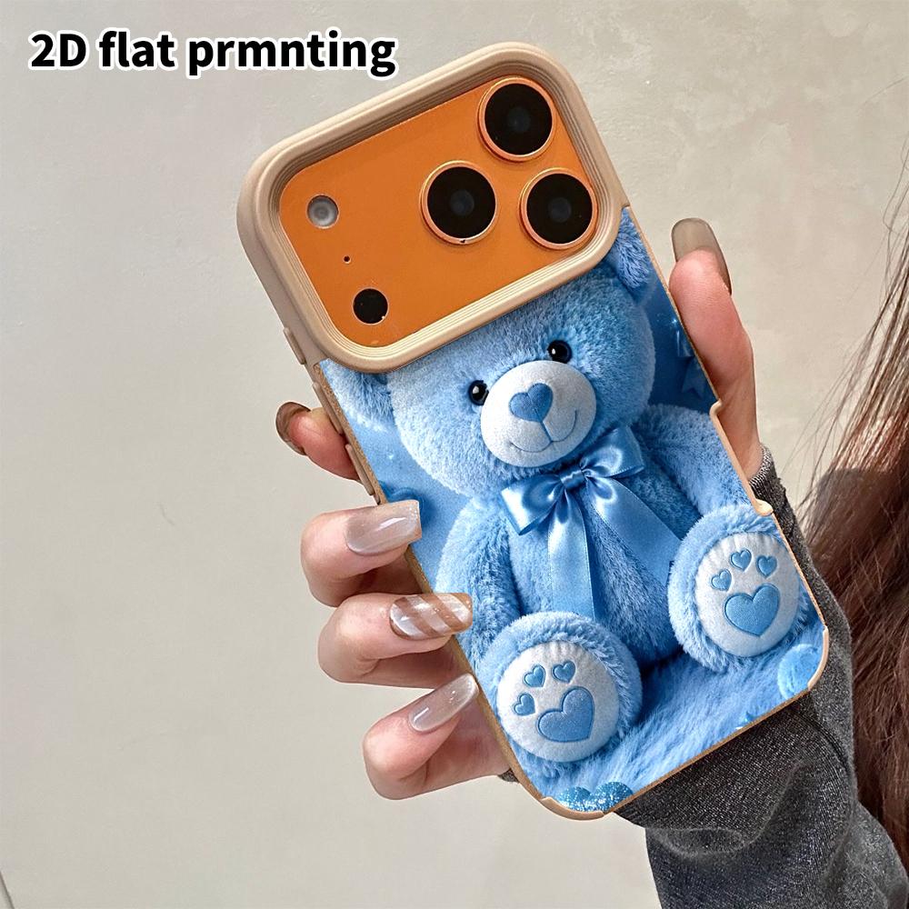 Phone Case: 2D flat lambskin suitable for iPhone 18 17 16 15 14 13Pro protective case, red rose puppy, Christmas and Halloween gifts