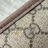 [Pre-Owned] Neo Vintage Series Gold Foil Logo Monogram Tiger Head Decorative Striped Shoulder Strap Canvas And Leather Messenger - Very Good #1PH3IPM