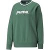 Breathable Comfortable Crew Neck Pullover Sweatshirt Women Sweatshirt Green 620589-37