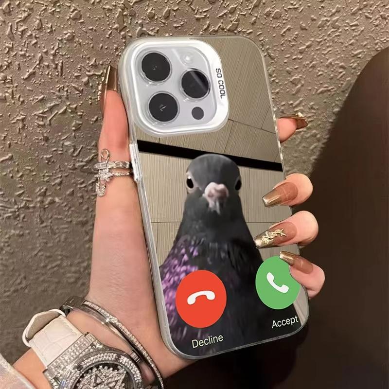 Pigeon Call Design Phone Case For Samsung Galaxy S26 Ultra S23 S24 S25 S22 S21 S20 Plus FE A54 A55 Electroplate Matte Cover