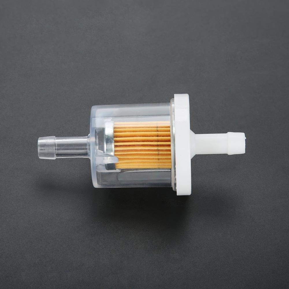 10pcs 1 4inch Plastic Inline Mini Small Engine Fuel Gas Filters for Lawnmower Motorcycle