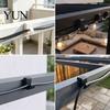 Versatile Groove Edge Clamps Pergola Cable Clip, Outdoor Light Wire Organizer Hook for 3-8mm Strings, Tool-Free Snap-On String Clips Install,
