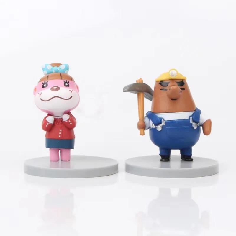 2020 Новое поступление 8 шт./лот Animal Crossing New Horizons Сайрус К.К. Ризз Изабель Фигурки Действия Игрушки ПВХ Коллекционная Модель Игрушки