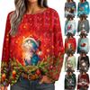 Женские осенние свитера с длинным рукавом, топы с принтом, пуловеры, свободная нарядная повседневная базовая одежда