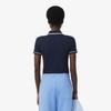 Lacoste Женская облегающая рубашка-поло с отделкой кантом DF5284-56G3UI