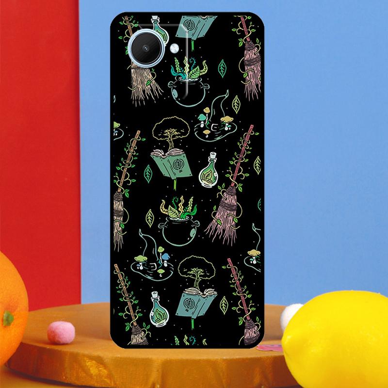 Occult Witchcraft Moon Gothic Witch For Realme C55 C53 C67 C51 C35 C33 C31 C30 C25s C21Y GT Neo 6 5 9 10 11 12 Pro Plus Case