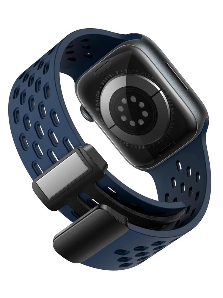 Силиконовый ремешок для Apple Watch band 49мм 45мм 44мм 42мм 46мм 40мм 41мм Браслет Correa iWatch Series 11 9 8 10 SE 7 6 5 Ultra 2