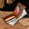 Orta Italian Bifold с окошком для удостоверения личности для мужчин, кожаный кошелек