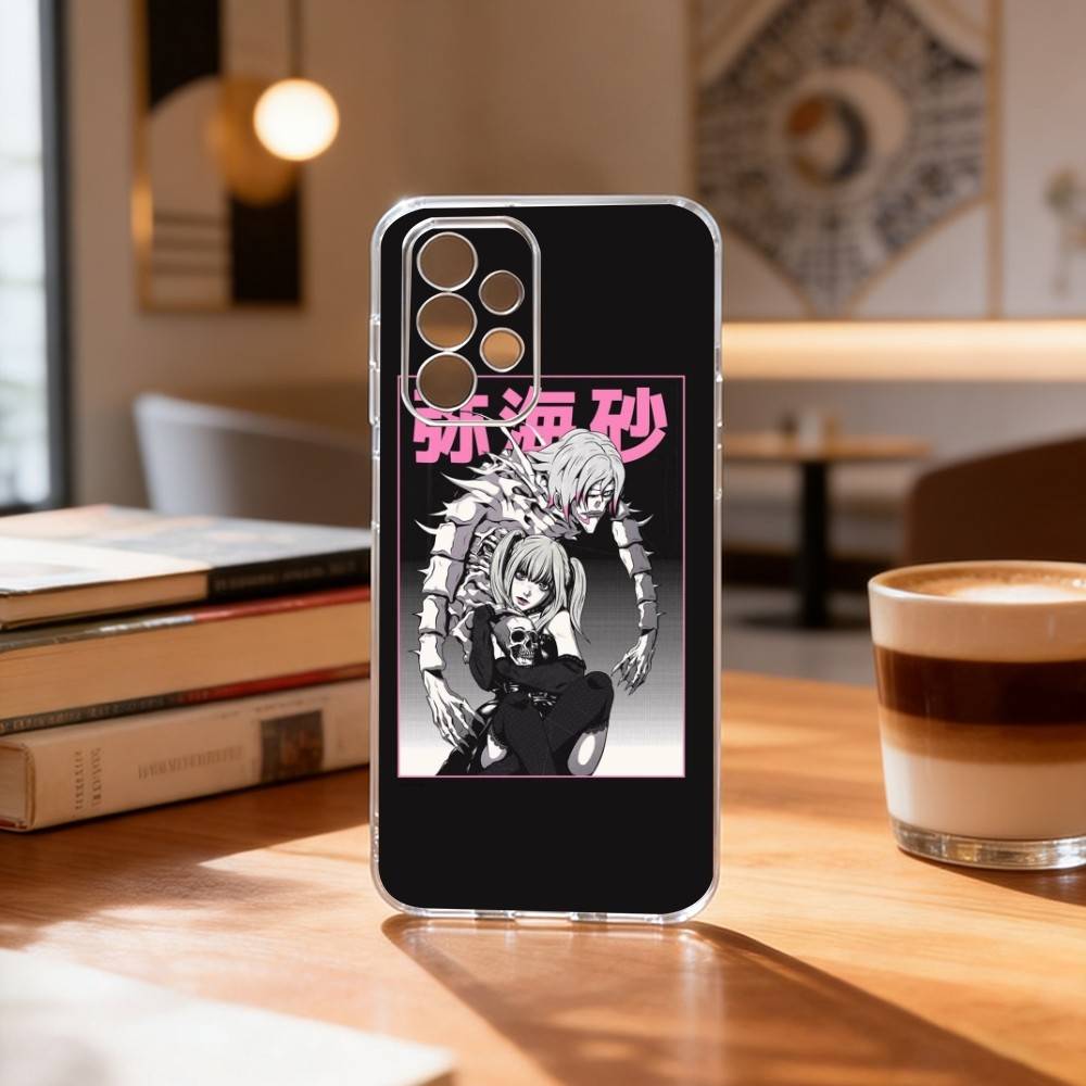 Чехол для телефона D-Death N-Note Миса Прозрачный Силиконовый Мягкий Для Samsung S25,S24,S21,S22,S23,S30,Ultra,S20,Plus,Fe
