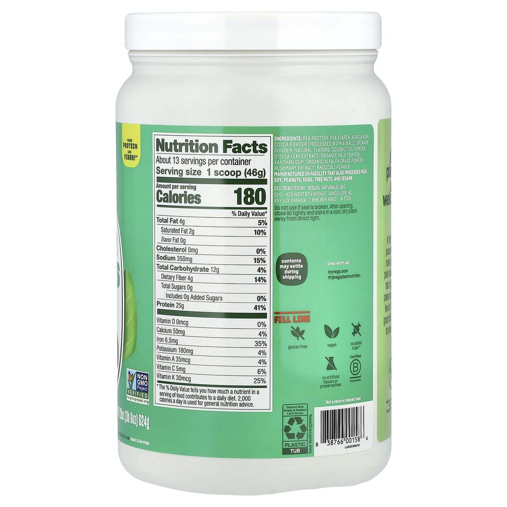 Original Protein + Greens, Creamy Chocolate, 624G (1Lb 6Oz)