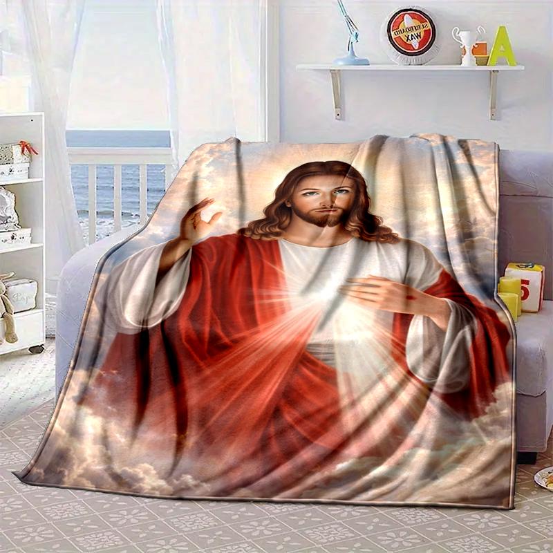 Sacred Heart Of Jesus Blanket Flannel Blanket Throw Blanket Sofa Cover Blanket Soft Premium Blanket Picnic Blanket Tv Blanket Gifts